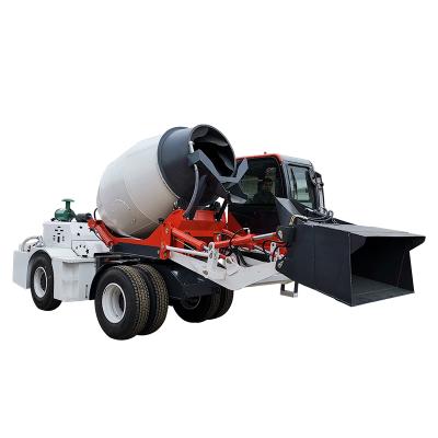 China Building Material Shops Fully Automatic Self Loading Mobile Mini Concrete Mixer Prices for sale