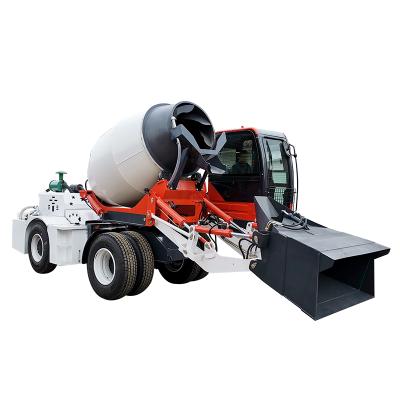 China Building Material Shops Fully Automatic Self Loading Concrete Mixer Truck Manufacturer for sale