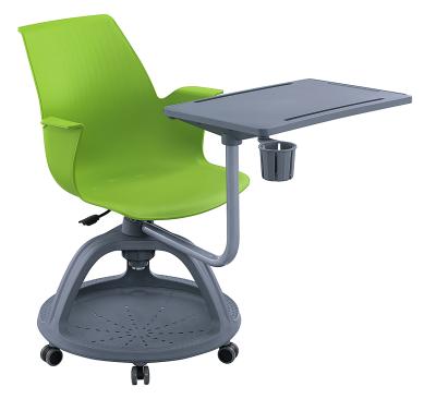 China Modern Simplicity Modern School Students 360 Degree Rotating Writing Board Chair With Writing Board Training Chair Left Handed Is Also Convenient for sale