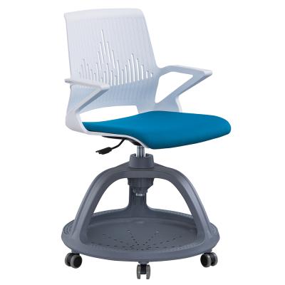 China (Size) Excellent Wheel Training School Adjustable Rolling Chairs With Notepad Tablet For Classroom Office for sale