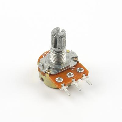 China Carbon 3Pin 10K Handle Length 15MM Single Double WH148 Potentiometer for sale