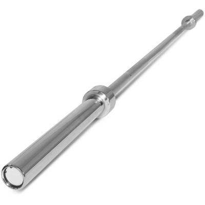 China Stainless Steel 2200mm 1000Lb Chrome Weightlifting Barbell Bar Training Bar Workout Barbell Bar For Gym for sale