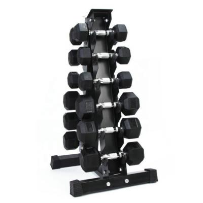 China High Quality Commercial Practice Arm Muscles Fitness Equipment Hexagon Dumbbell Set Adjustable Dumbbell Storage Rack Bracket for sale