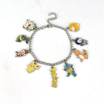 China New Hot Anime Cute Adjustable Bangle Mystical Bravery Instinct Pokemon Pikachu Pokemon Charm Bracelet for sale