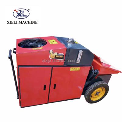 China Small Construction Engineering Construction Mini Column Pump Electric Hydraulic Concrete Pump for sale