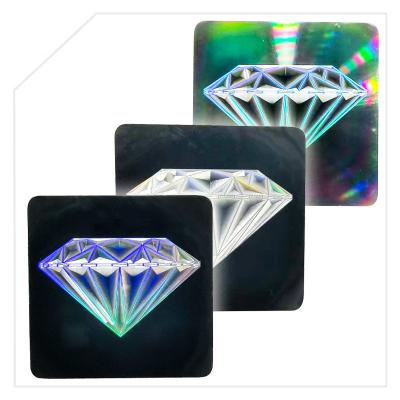 China Waterproof Custom 3d Color QR Code Series Number Hologram Sticker for sale