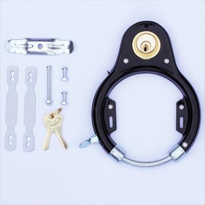 China Hot Selling Iron Security Bicycle Frame Fixed High Strength Anti-theft Lock for sale