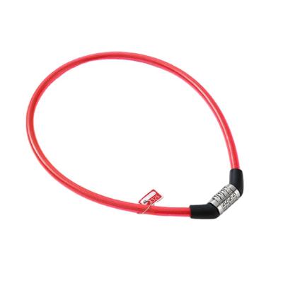 China UMEDO Motorcycle Safety Cable Wire Multifunctional Portable Steel Bike Recycling Lock With 4 Digit Code for sale