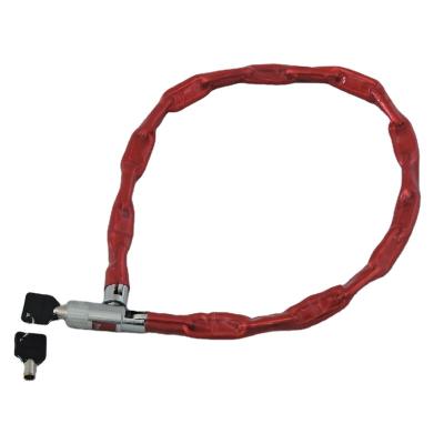 China Electric Bike Mountain Bike Chain Lock Anti Shear Bicycle Indoor And Outdoor Steel Chain Lock 1m Long 6mm Thickness With Wholesale Price for sale