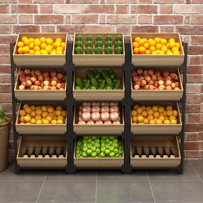 China Single-sided fruit and vegetable rack for sale