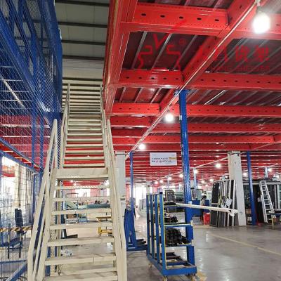 China Industrial Steel Structure Warehouse Corrosion Protection Mezzanine Floor Storage Heavy Duty Tiered Steel Racking Systems Industrial Mezzanine for sale