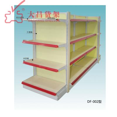 China Double Sided Wooden Supermarket Shelves Candy Display Racks Supermarket Bottle Rack Supermarket Shelves And Clothes Racks Plastic for sale