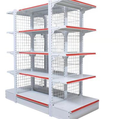 China Foshan Dachang Double Sided Racking And Shelf Factory DC8 Mesh Supermarket Back Shelf for sale