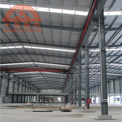 China Prefab steel building construction design building warehouse prefab steel frame warehouse/steel structure fabricator for sale