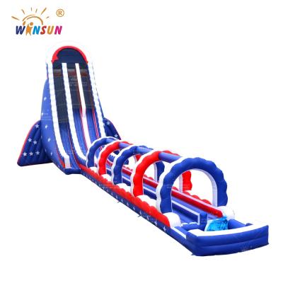 China Newest Amazing PVC Giant Patriot Inflatable Water Slide, Giant Inflatable Water Slide For Adult for sale