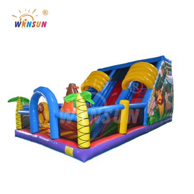 China Aqua Park 0.55mm PVC Inflatable Water Slides Inflatable Elephant Water Park Slide for sale