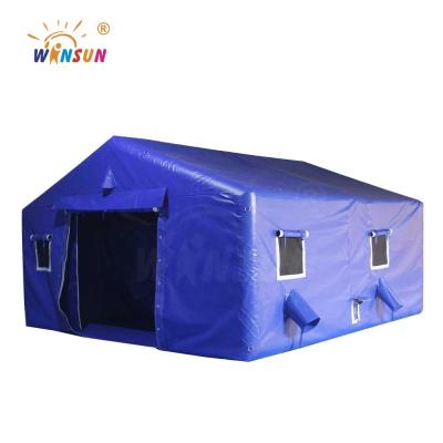 China Emergency Inflatable Outdoor Inflatable Tent PVC Camping Tent Durable Large Movable Inflatable Tent for sale