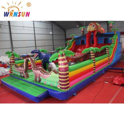 China Winsun WSL-103 2019 Hot Selling Vinyl Chameleon Inflatable Fun City for sale