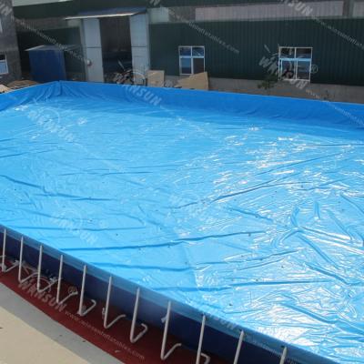 China PVC Prefab Steel Folding Frame Pool, Frame Pool, Plastic Swimming Pools for sale