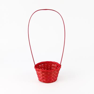 China New Fashion Mini Bamboo Basket Viable Wholesale Bamboo Decor Hanging Basket Around Bamboo Wall Art / African Wall Hanging Baskets for sale