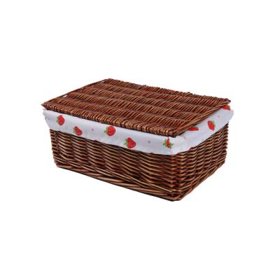 China China dark brown wash under bed srotage wicker baskets for sale wicker basket with lid with liner cabinet for sale