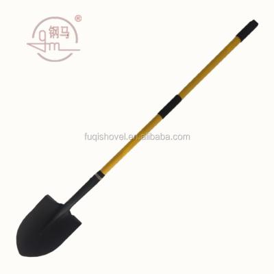 China Shovel Fprofessioningy Outlet Industry Shovel Garden Shovel Agriculture With Fiberglass Handle Shovel S518-10L for sale