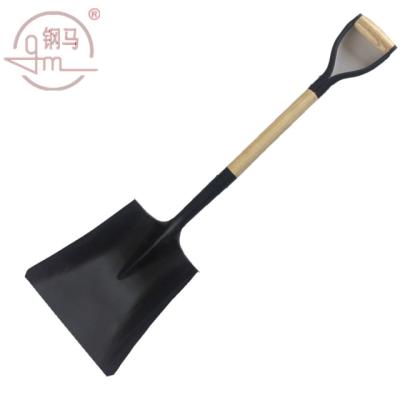 China Wooden shovel S519-12Y garden shovel construction shovel metal handle shovel for sale