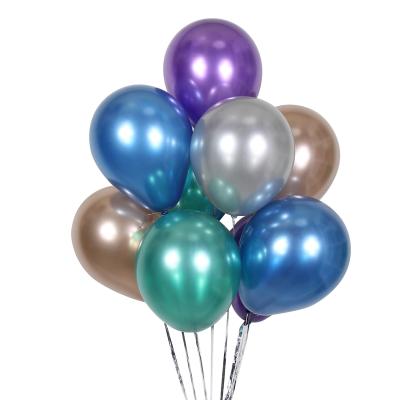 China Hot Wholesale Decoration Gift Products Party Balloons Metallic Chrome Balloons 5 Inch Happy Birthday Balloons 100pcs for sale