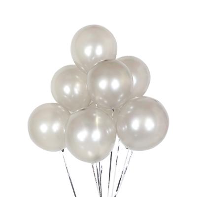 China 12 Inch Large Latex Biodegradable White Balloon Balloon Happy New Year Promotional Toy for sale