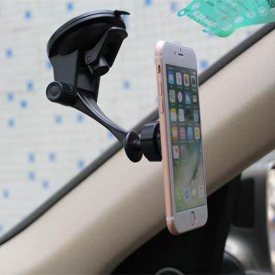 China Plastic /ABS 099093 Universal Windshield Rotate Magnetic Lock Car Phone Holder For Mobile Phone 3.7cm Up To 8.6cm Wide for sale