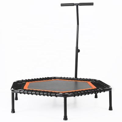 China Wholesale Single Installation/Factory Folding Handle Foldable Trampoline With Handles 5 Tiers Height Adjustable For Adults Professional Gymnastic Trampoline for sale