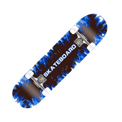 China Hot Selling Adults Youth Dual Kick Skateboard With Aluminum Alloy Bracket 150kg Porcelain Maple Custom Loadbearing Complete Skateboards for sale