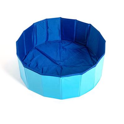 China Factory Direct Wholesale Custom LOGO Collapsible Dog Swimming Pools 80/100/160cm Diameter Large Dog Pools PVC Material for sale