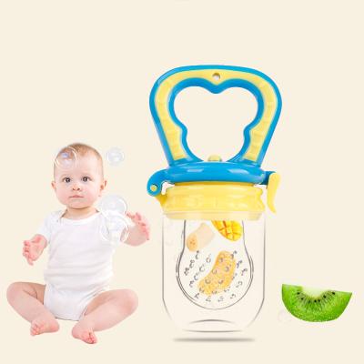 China BPA Free Aligan Baby Pacifier Feeder Toy For Feeding Fresh Food Fruit Silicone Teether Bling Nipple With Holder New Wholesale for sale