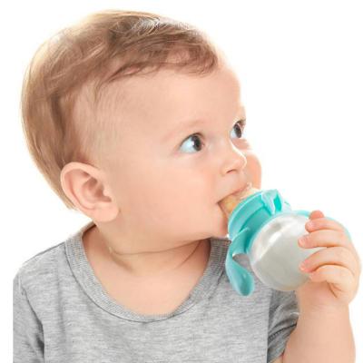 China Feeding tool AliGan Baby BPA Feeder Fruit Feeder Bottles Silicone Nipple Free Teether Baby Newborn Food Grade BPA Free for sale