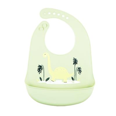 China AliGan-Baby BPA Large Silicone Mealtime Bib Super Soft Disposable Pocket Free Kids Saliva Pouch for sale