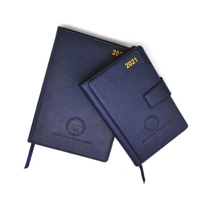 China 2021 Business PU Leather Magnetic Loop A4/A5 Cover With Card Slot Customized Logo Company Office Journal for sale