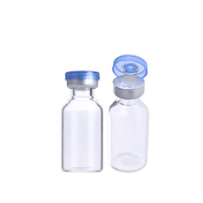 China 1ml 2ml 5ml 7ml 10ml Chemical High Quality Airtight Sterile Pharmaceutical Glass Vial With Aluminum Cap Bottle For Injection for sale