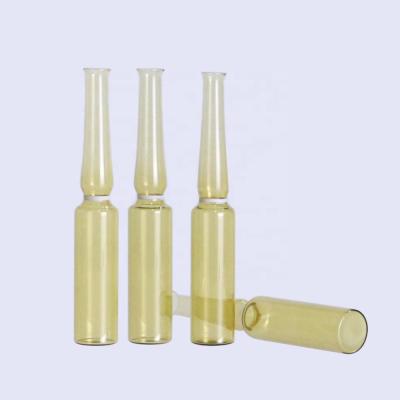 China Glass Ampoule Ampule Cosmetic Pharmaceutical Bottles Amber / Clear Vial Bottles For Liquid for sale