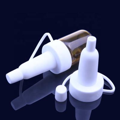 China Wholesale Non Refillable 20mm White White Plastic Dropper Tip Tip For Glass Vial for sale