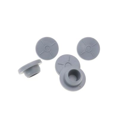 China Low MOQ Inner Plug 13mm 15mm 20mm Diameter Non-Refillable Bromobutyl Rubber Stopper For Glass Vial for sale