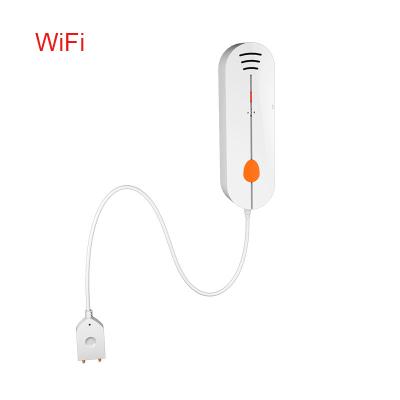 China TUYA APP Smart Life Wifi Water Leak Sensor Detector Flood Sensor Alarm WiFi Water Leak Alarm with Cable zu verkaufen