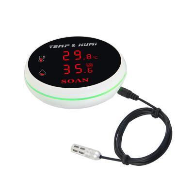 China HOT! Tuya APP remote monitor wifi temperature sensor with high/low temperature alarm app notification zu verkaufen