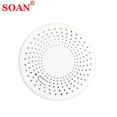 China New Tuya App Control Wifi Smart House Smoke Alarm Fire Alarm Wifi Smoke Detector APP 5 Years Battery Te koop