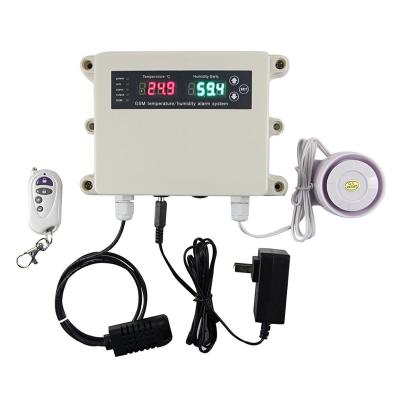 中国 Digital Humidity and Temperature Monitor Alarm System with Built-in Humidity Sensor Probe, GSM Temperature Monitoring 販売のため