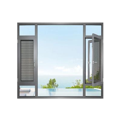 China 8-Wege-Dichtung Aluminium Isolierte Gehäuse Fenster für Villa Schlafzimmer von Experten entworfen zu verkaufen