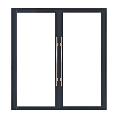 China Upgrade Your Space with Simple and Sound Insulation Aluminium Double Glass Spring Door for sale