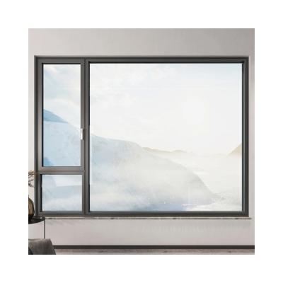 China Triplex Glass Standard Optional Colour French Window Aluminum Casement Glass Windows for sale