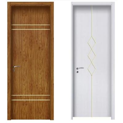 China Competitive Stainless Steel Bedroom UPVC PVC Casement Door for Modern Simple Interior for sale