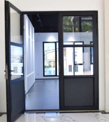 China Modern Exterior Security Waterproof Aluminum Alloy Casement Doors With 10 Sealing Layers for sale